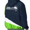 Seattle Seahawks Hooded Jacket Color Block Edition Retro Look