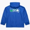 Seattle Seahawks Royal Windbreaker Hooded Jacket Fan Gear