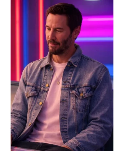 Shop Outcome Keanu Reeves Denim Jacket