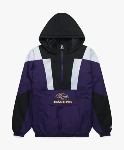 Starter x Homage Baltimore Ravens Purple Hoodie Jacket