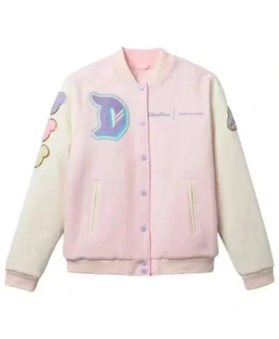 Stoney Clover Lane Disneyland Pink Varsity Jacket