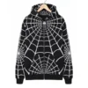 Supreme Spiderman Zip Up Black Hoodie
