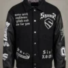 Syams End Game Black Varsity Jacket