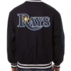 Tampa Bay Rays Wool Varsity Jacket Full Snap Retro Look