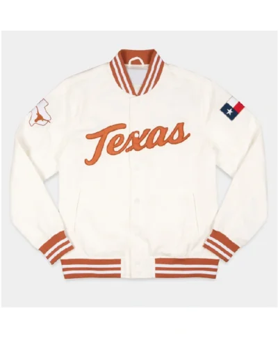 Texas Longhorns Whiteout Bomber Jacket