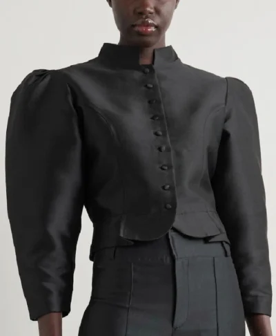 The View 2026 Sunny Hostin Inspired Puff Sleeve Jacket