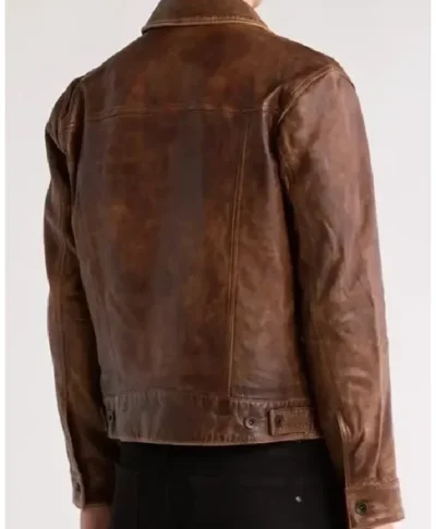 The Voice Season 29 Lucas West Trucker Leather Jacket