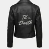 Til Death Gothic Bridal Printed Jacket