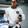 Tom Brady Raiders White Letterman Jacket