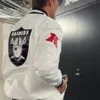Tom Brady Raiders White Letterman Jacket