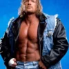 Triple H WWE Denim Leather Jacket