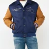 True Religion Serpent Logo Vintage Bomber Jacket