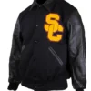 USC Trojans Black SC Interlock Classic Varsity Jacket