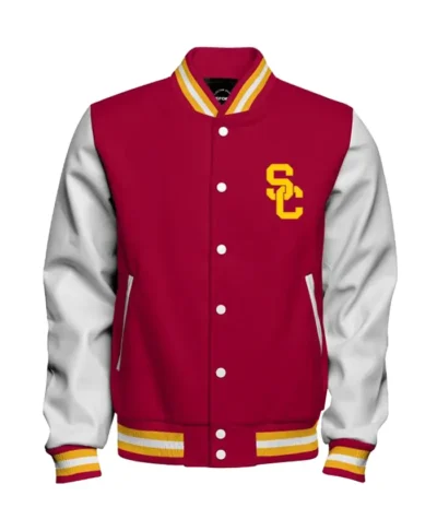 USC Trojans Cardinal SC Letterman Varsity Jacket