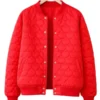 Valentine Day Heart Quilted Jacket