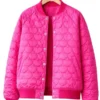 Valentine Day Heart Quilted pink Jacket