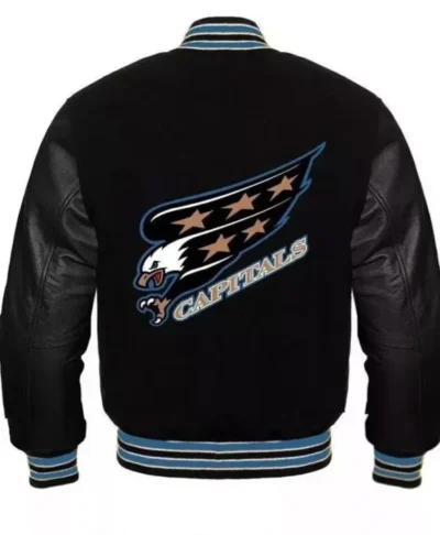 Washington Capitals Varsity Black Jacket
