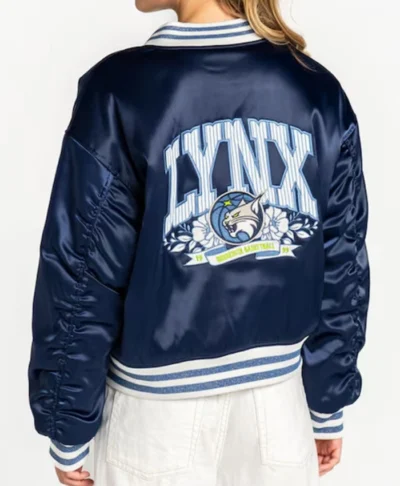 Women’s Minnesota Lynx TWC Satin Blue Bomber Jacket