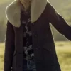 Yellowstone Beth Dutton S02 Brown Wool Coat Long Trench Style