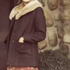 Yellowstone Beth Dutton S02 Brown Wool Coat Long Trench Style