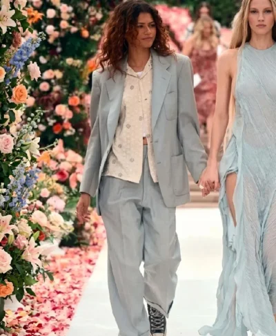 Zendaya Euphoria S03 Formal Suit Outfit