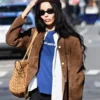 Zoe Kravitz Brown Jacket NYC 2026