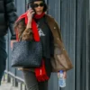 Zoe Kravitz Brown Jacket NYC 2026