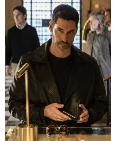 buy CIA 2026 Tom Ellis Black Leather Coat