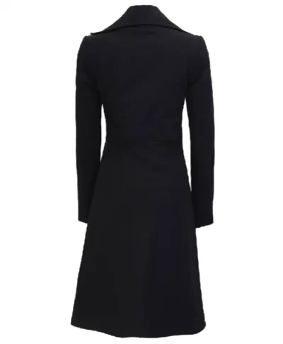 buy Carol Womens Black Double Breasted Wool Coat