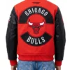 buy Chicago Bulls Sport Red and Black Varsity Jacket