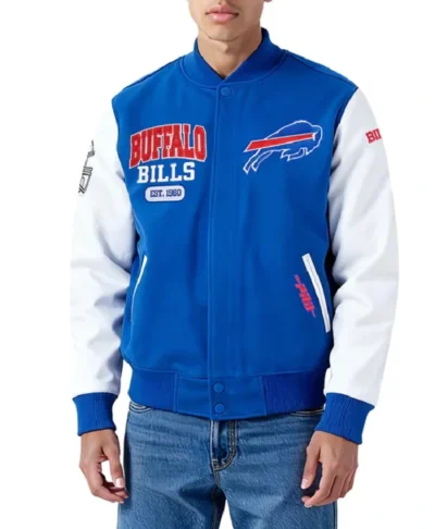 buy City Arch Black Buffalo Bills Varsity Jacket