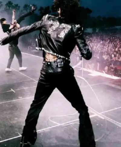 buy Coachella 2026 Sombr Studded Leather Jacket