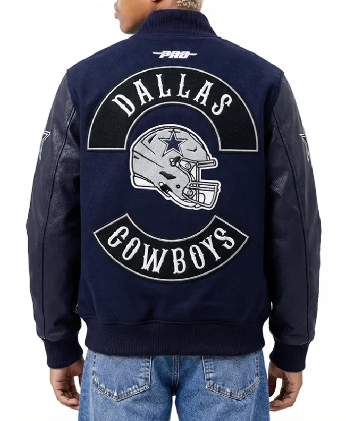 buy Dallas Cowboys Sport Navy Varsity Jacket
