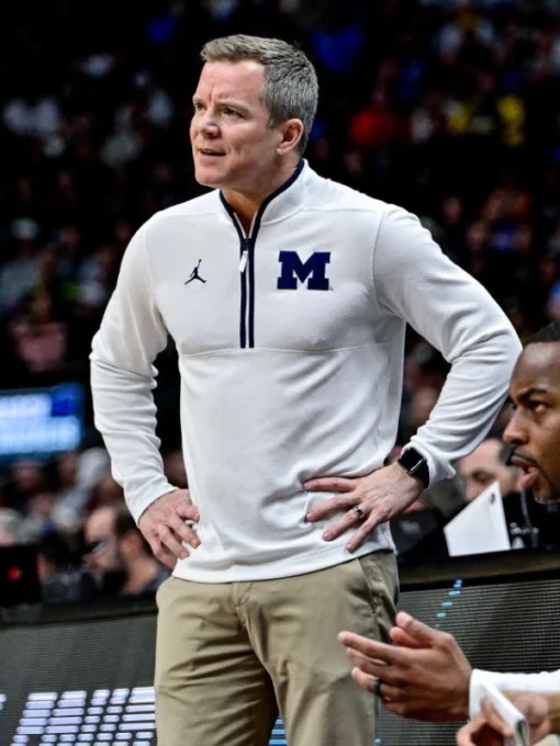 Dusty May Michigan Wolverines Half-Zip Sweatshirt