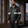 buy Good Will Hunting Matt Damon Black Leather Jacke