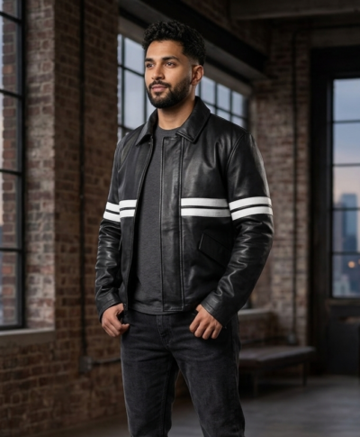 buy Good Will Hunting Matt Damon Black Leather Jacke