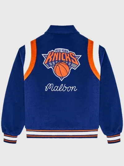 buy Malbon x Knicks The Garden Varsity Jacket