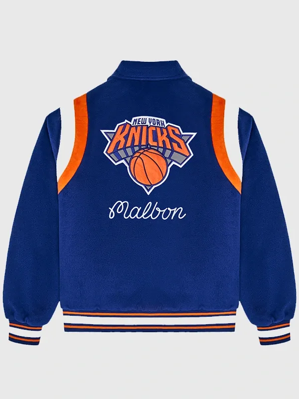 buy Malbon x Knicks The Garden Varsity Jacket
