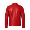 buy Men’s Red Racing Moto Biker Leather Jacket