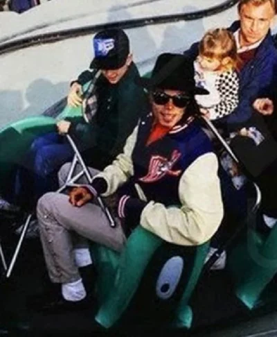 buy Michael Jackson WB Blue and White Varsity Jacket