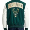 buy Milwaukee Bucks City Arch Black Varsity Jacket