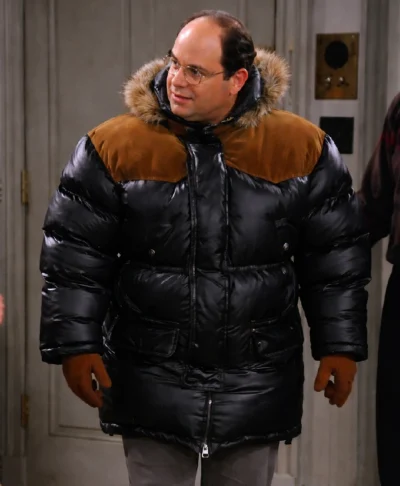 buy Seinfeld Black Puffer Jacket