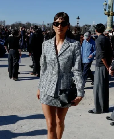 buy Shay Mitchell Dior Fall 2026 Houndstooth Blazer