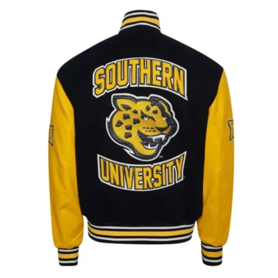 buy Southern University Black and Gold Varsity Jacket