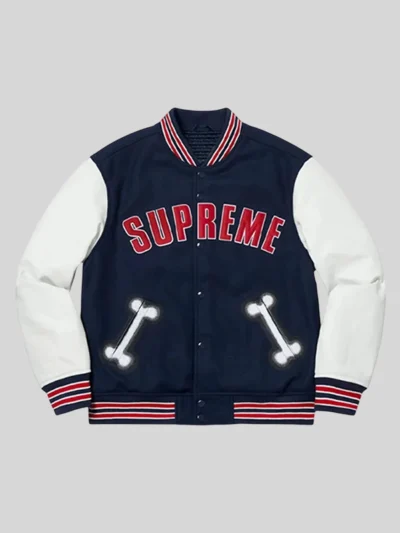 buy Supreme Bone Varsity Jacket