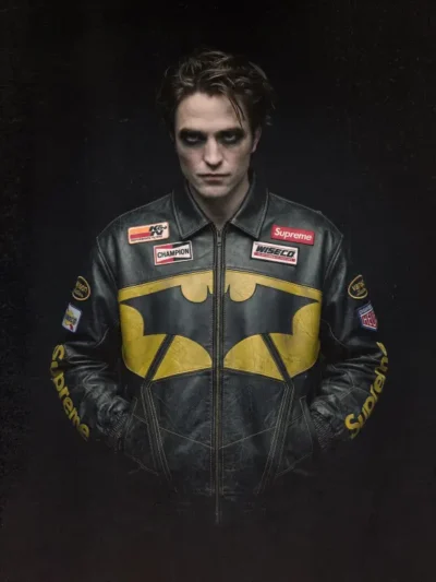 buy Supreme x The Batman Leather Jacket
