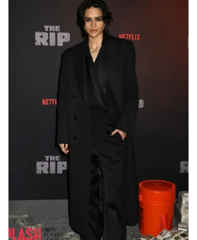 buy The Rip 2026 Premiere Sasha Calle Black Wool Coat