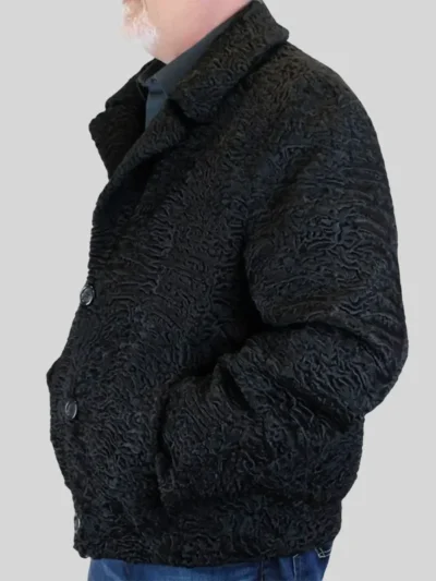 buy now Men’s Astrakhan Black Bomber Jacket