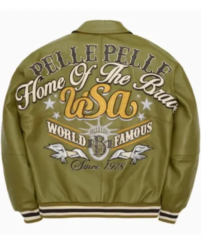 buy now Pelle Pelle Stars And Stripes Leather Jacket