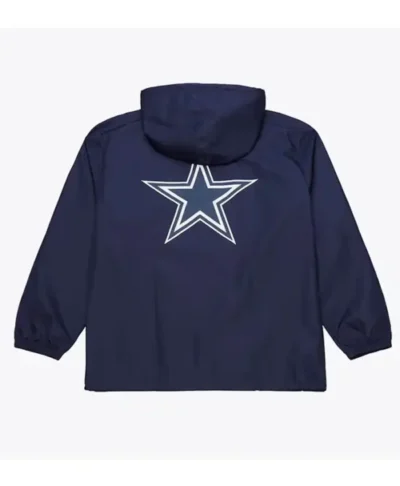 order Dallas Cowboys Coaches Navy Windbreaker Hooded Jacket